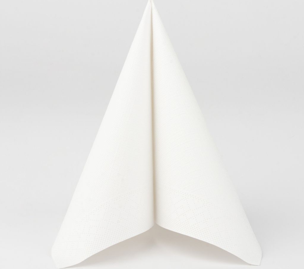 Sovie HORECA Serviette in Weiß aus Tissue Deluxe®, 4-lagig, Produktbild 
