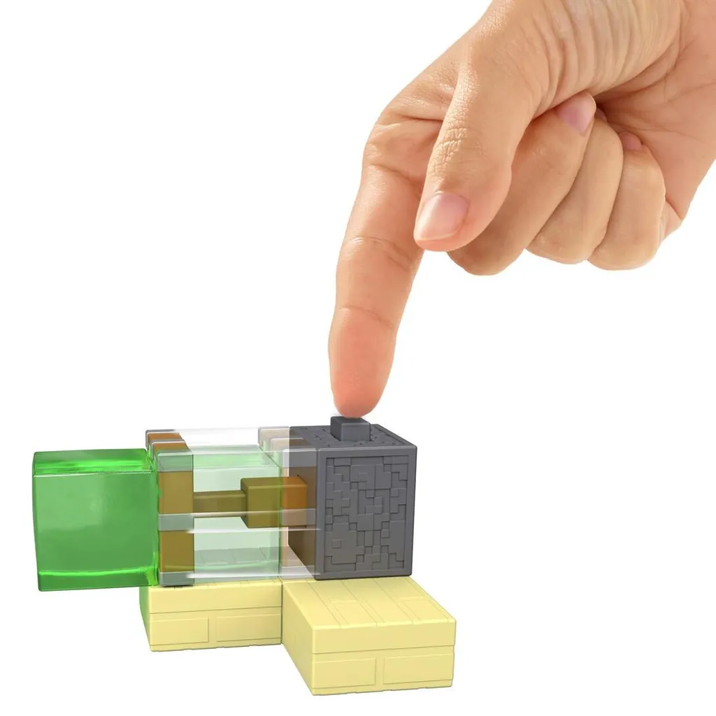 Figurine Minecraft Activation Mattel 3,25'' avec Mouvement de Combat