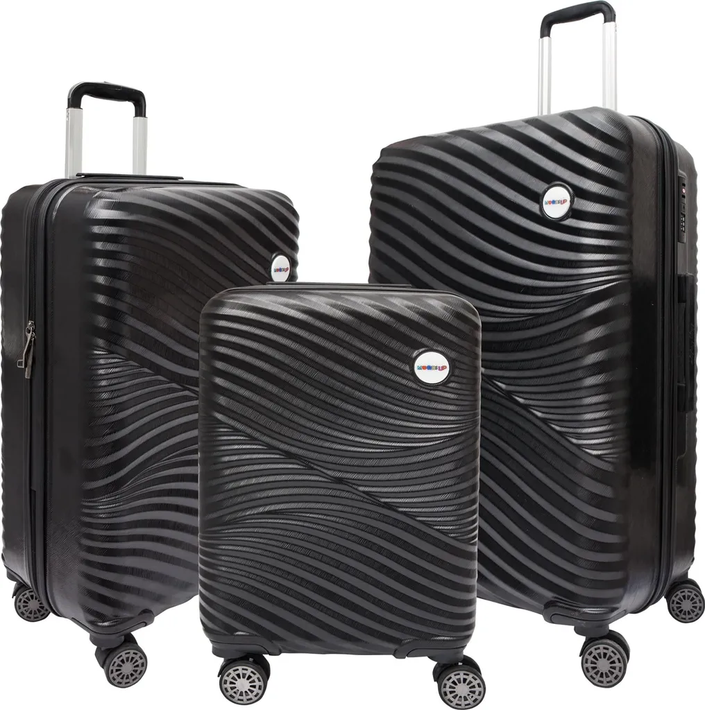 Valises de Voyage Robustes Anti-Choc avec Roues en Silicone Silencieuses