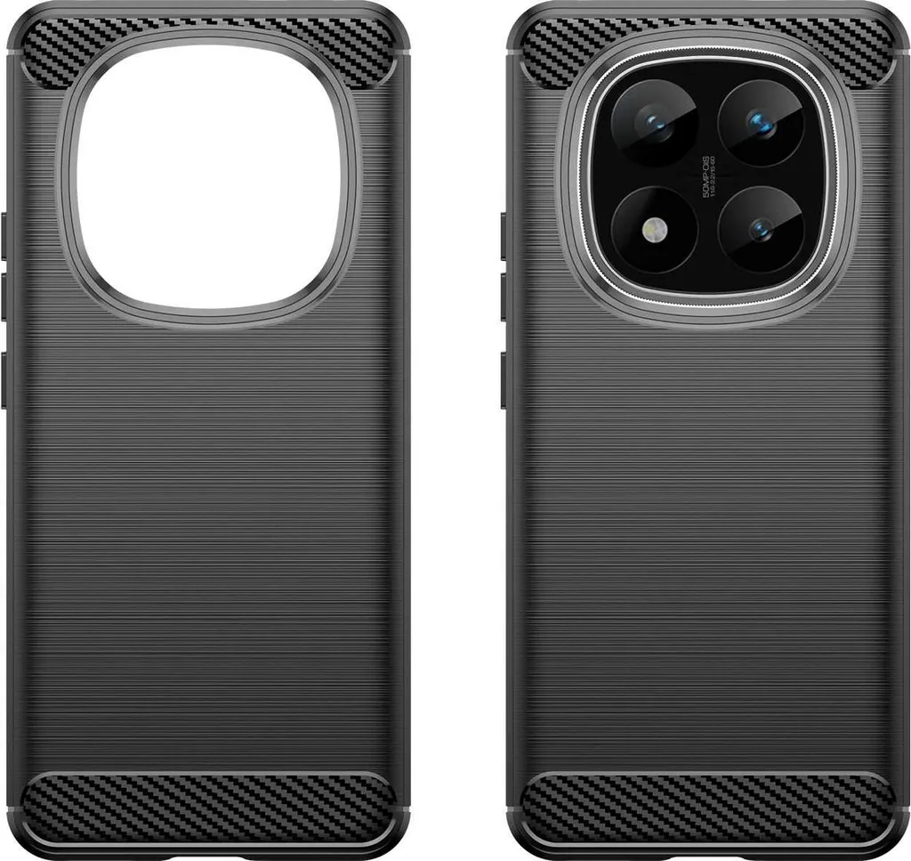 Coque SPACECASE Carbon pour Redmi Note 14 Pro+ 5G noire ultra résistante - 3