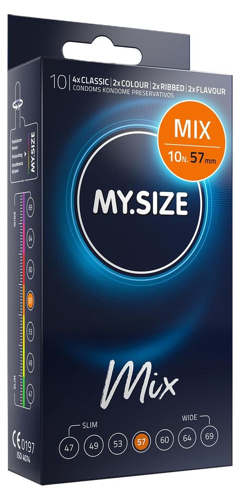 My.Size Mix Preservativi misura 4, 57 mm, confezione Immagine del prodotto 