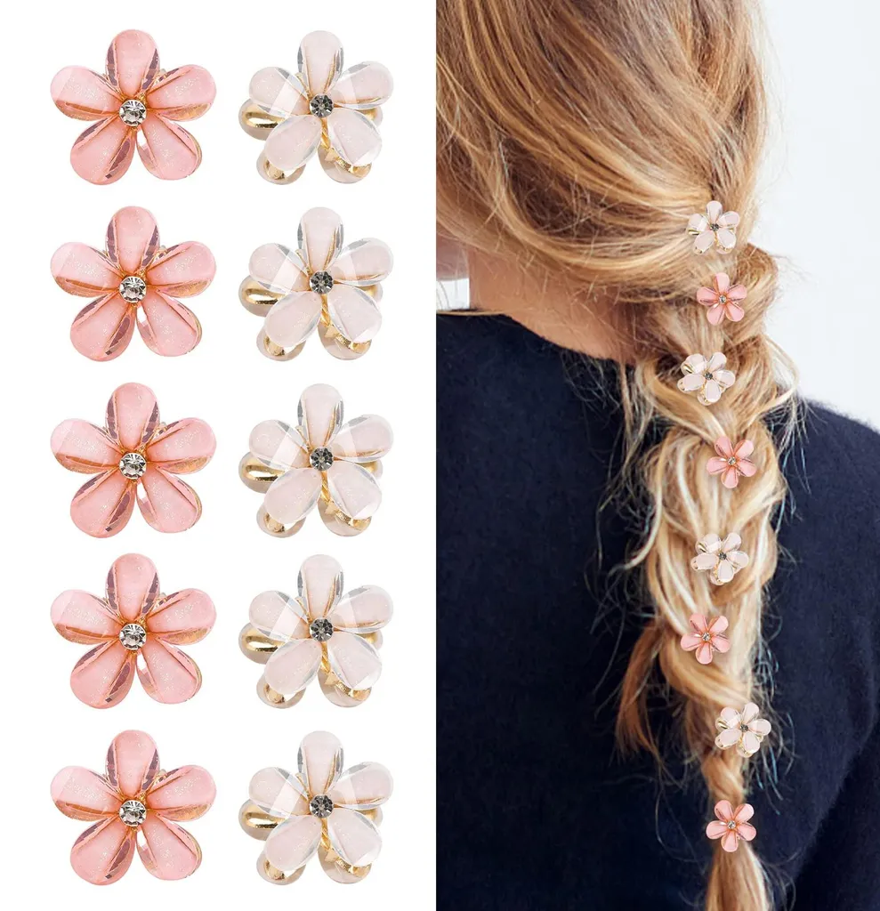 Fixez vos mèches rebelles avec ces mini-barrettes à strass pour femmes