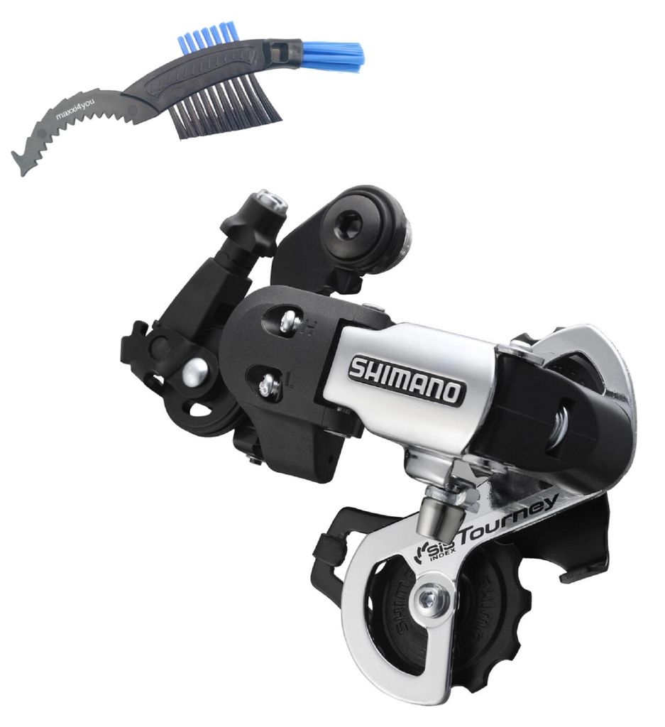 Shimano Tourney RD-FT35 Schwaltwerk 6/7-fach direktmontage inkl. maxxi4you Fahrrad Kettenbürste