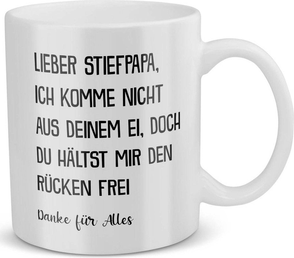 22Feels Stiefpapa Geschenk Vatertag Bonuspapa Stiefvater Tasse Herrentag Geburtstag Weihnachten Kaffeetasse Patchwork Familie Stiefeltern Geschenkidee