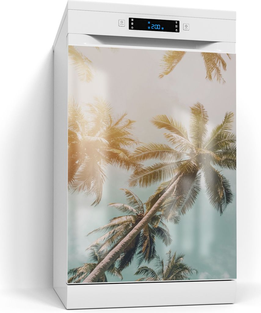 DEQORI Magnetmatte Spülmaschine Standard 60x80 cm 'Himmelstanz der Palmen' Magnetfolie