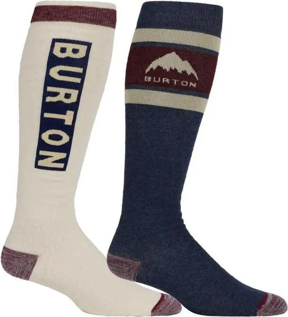 Chaussettes Burton Weekend Midweight - Pack de 2 Paires Bleu et Blanc
