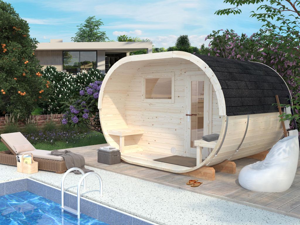 Palmako Saunafass Anette 3,0+1,5 m²