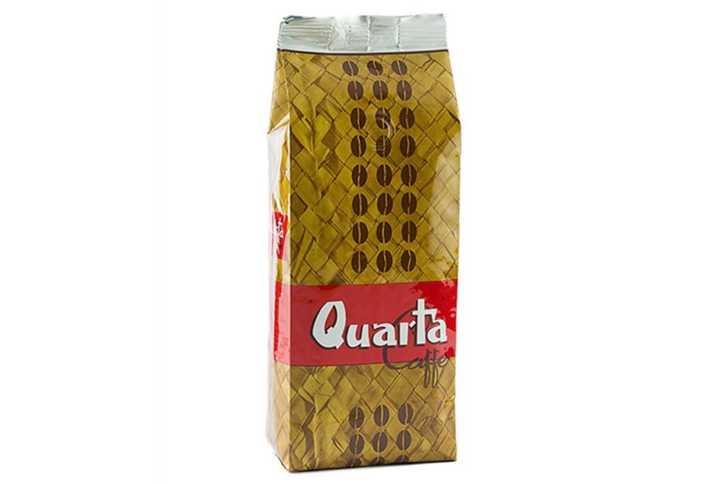 Quarta Caffè, Stuoia 500 g - Bohne - Espresso, Kaffee - Hergestellt und verpackt in Apulien, Salento