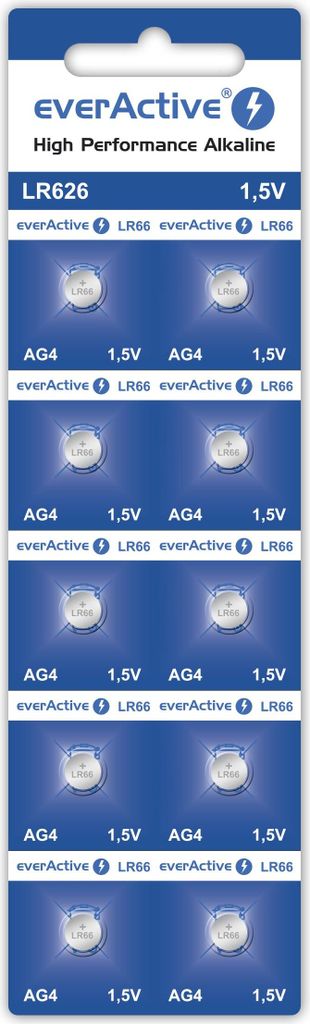 everActive AG4 batterijen, alkalisch, 1,5V, 10 stuks Productafbeelding 