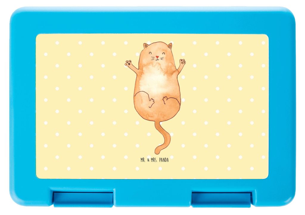 Mr. & Mrs. Panda Lunchbox Katze Umarmen - Gelb Pastell - Produktbild 