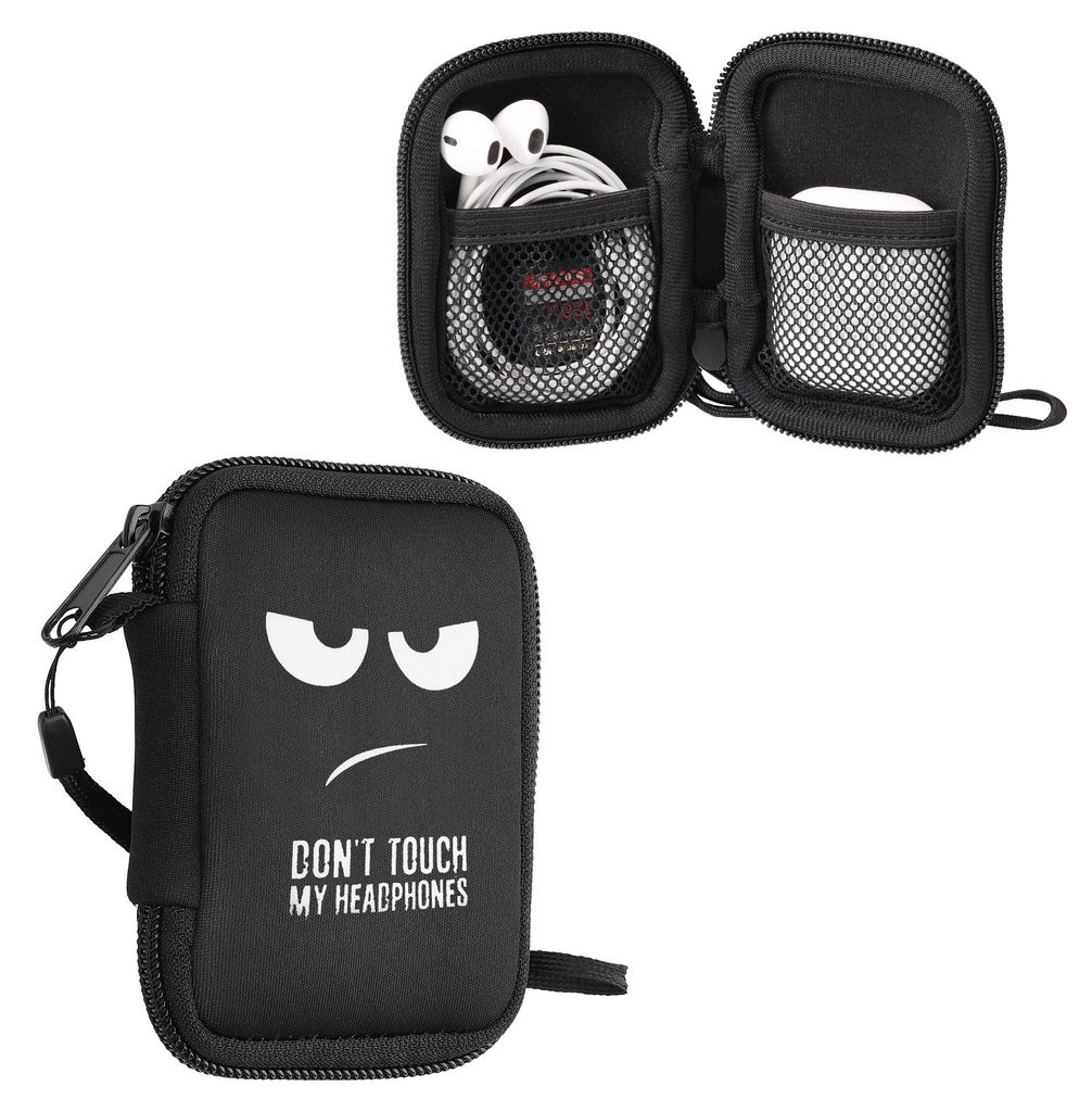 kwmobile In-Ear Kopfhörer Tasche kompatibel mit in-ear Produktbild 