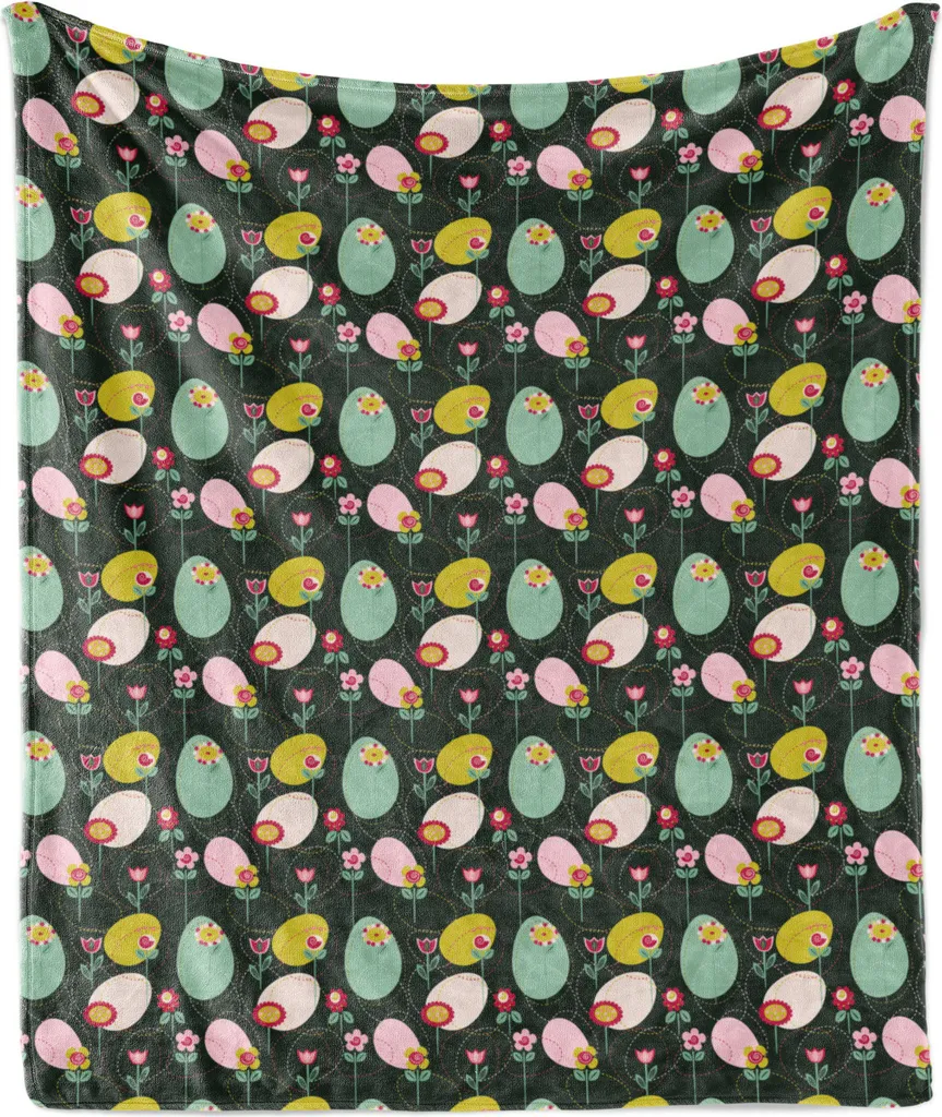 Plaid ABAKUHAUS Verde Floreale 175x230 - Coperta Design per Living Moderno