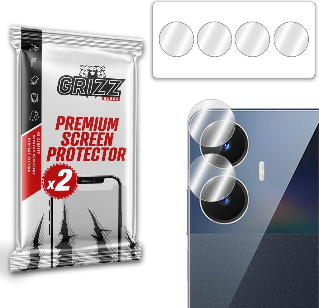 GrizzGlass Kameraglas HybridGlas Kamera für Realme Narzo N55