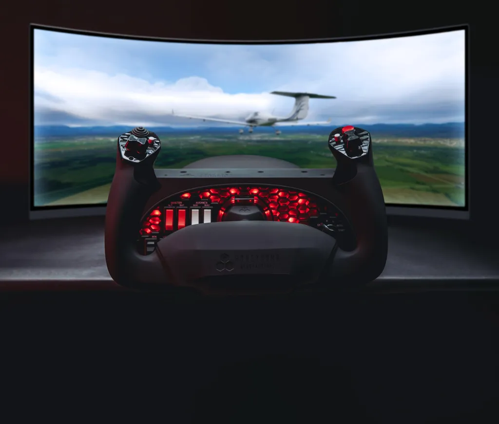 Joug de simulation Honeycomb Alpha Flight Controls avec panneau switch - 4