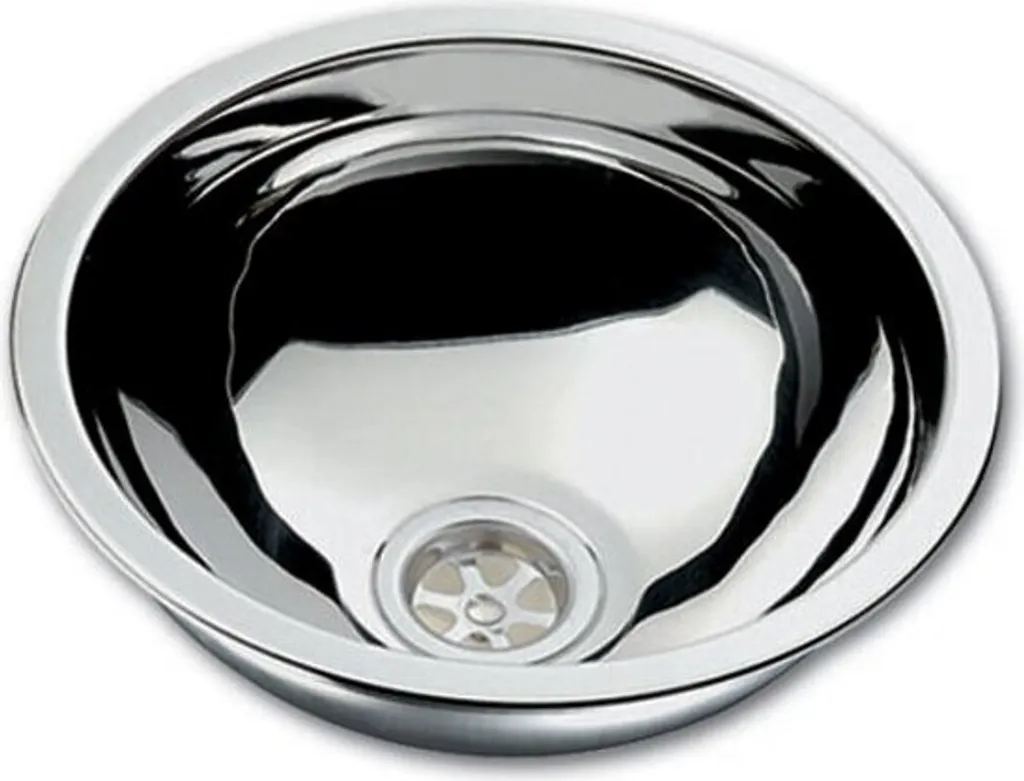 Évier cuvette inox Ø260 mm Hollex vasque encastrable compacte pour camion