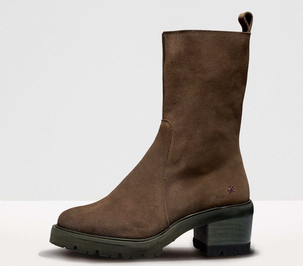 Art Schnürstiefel mit hohem Absatz Damen 1700 LUX SUEDE KAKI/ BRUGGE Farbe Grün