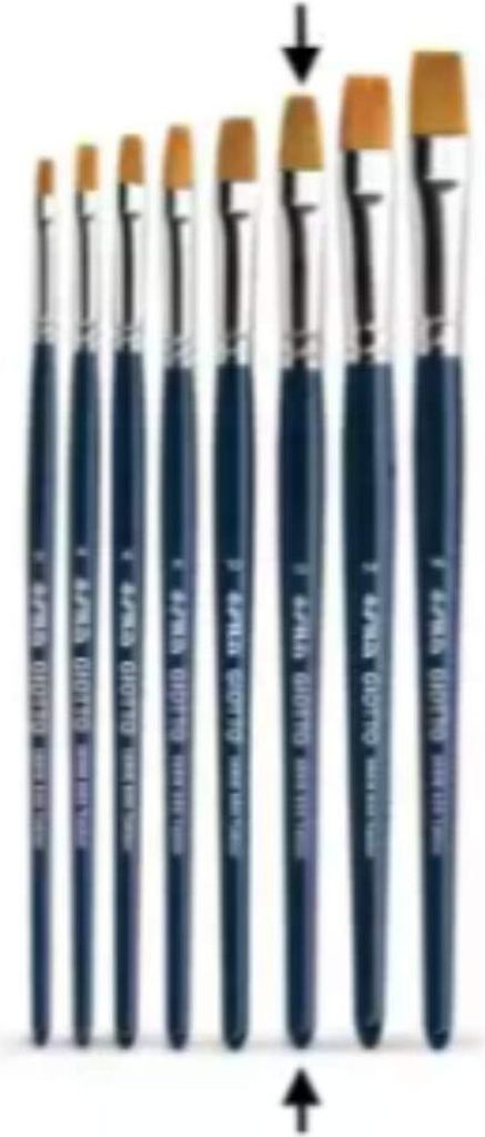 Giotto Künstlerischer Pinsel Taklon 600 Serie flach Nr. 12 Set