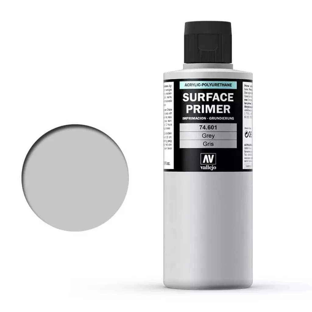 Apprêt Gris pour Aérographe Vallejo 200ml sous-couche Maquettisme - 6