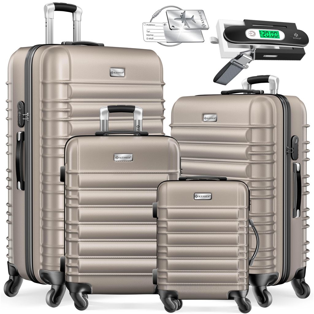 KESSER® 4tlg. Hartschalenkofferset Reisekofferset S-M-L-XL, Produktbild 