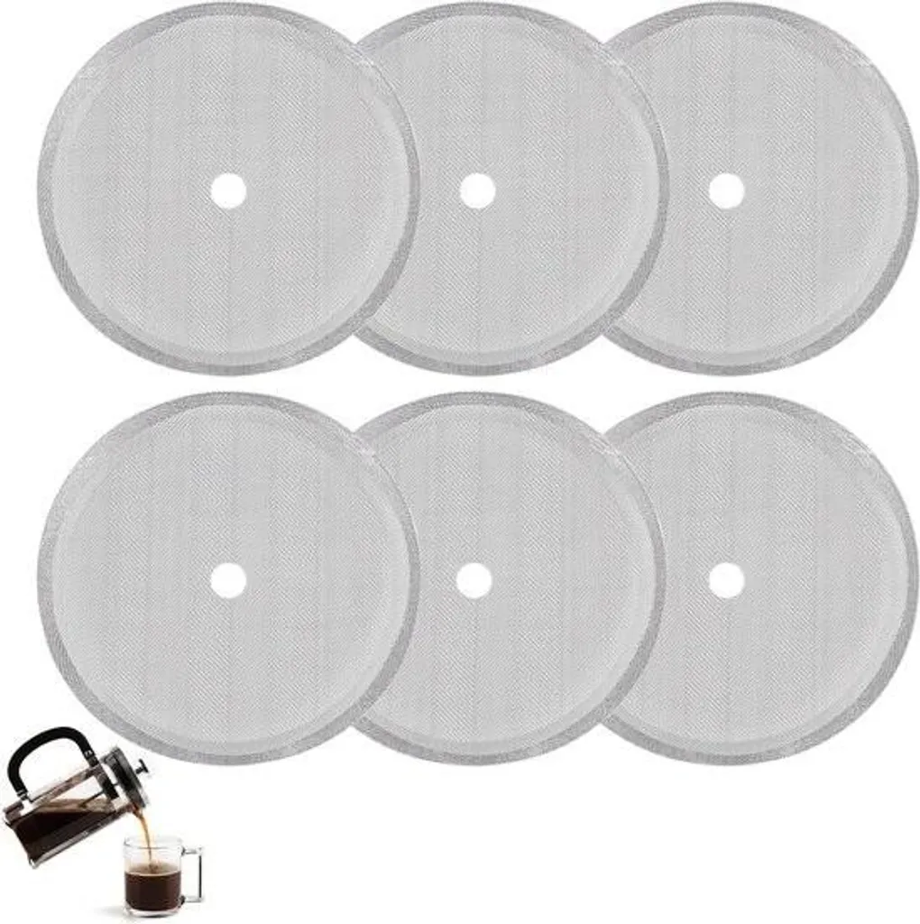 Ricambio Filtro French Press Acciaio Inox - Maglia Fine per 8 Tazze 1L