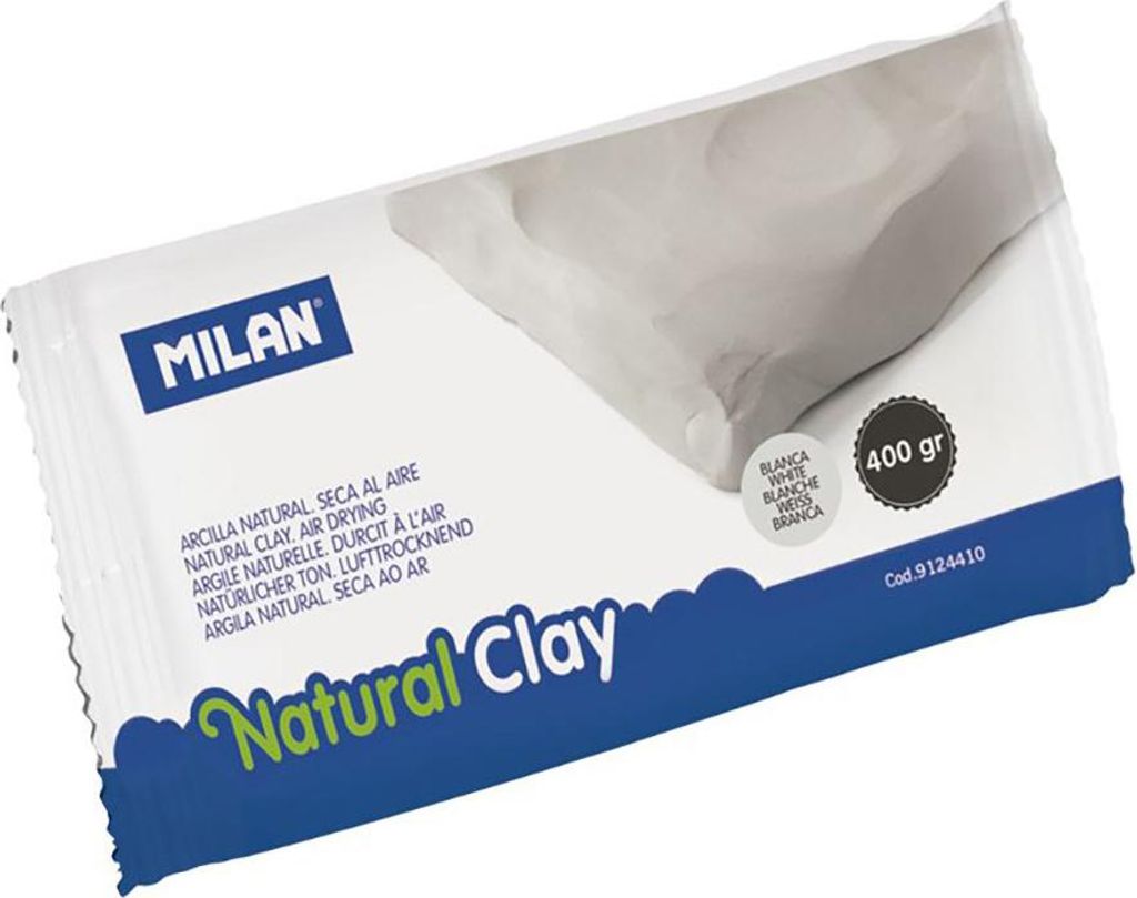 Argile Natura 400g, Farbe Weiß Lufttrocknend Milan