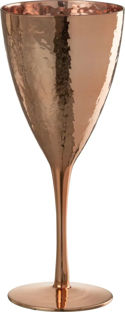 Verre à vin anti-traces effet miroir cuivré - Finissez-en avec le banal