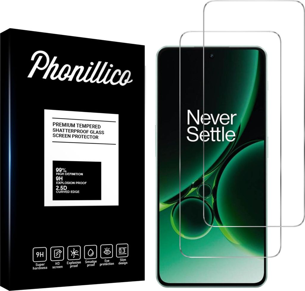 Hartglas für OnePlus Nord 3 5G [2 Stück] Displayschutzfolie Produktbild 