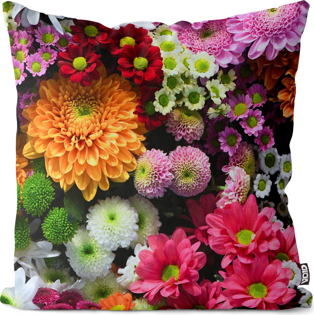 VOID Blumenstrauss Blumendekoration Kissenbezug Kissenhülle sofa couch wohnzimmer dekoration wasserfest Outdoor Garten Kissen bezug deko