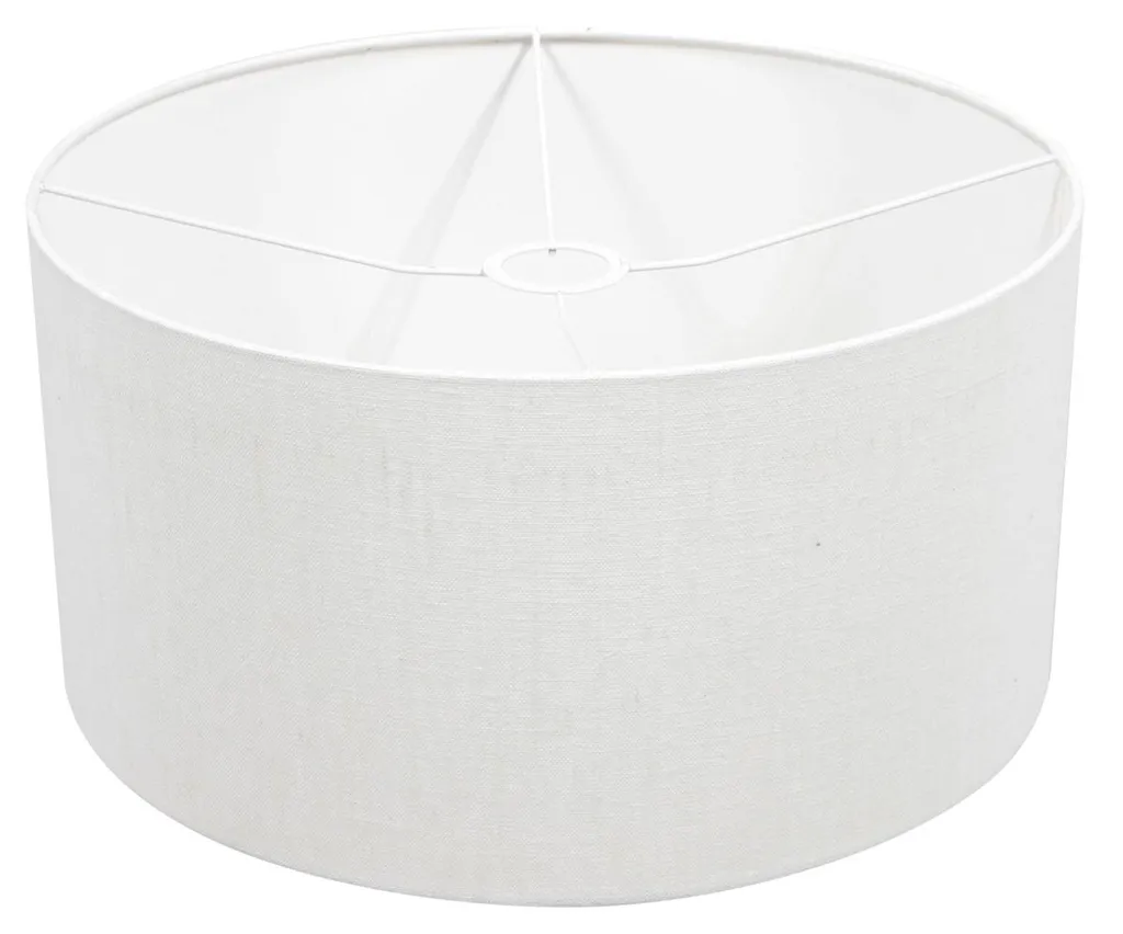 Remplacer Abat-jour par ce Modèle en Lin Blanc 40cm Steinhauer Durable