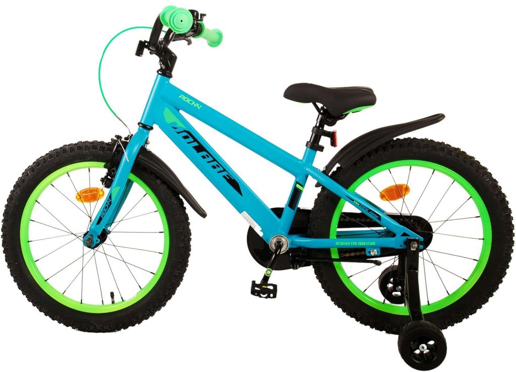 Volare Rocky Kinderfahrrad - Jungen - 18 Zoll - Grün Produktbild 