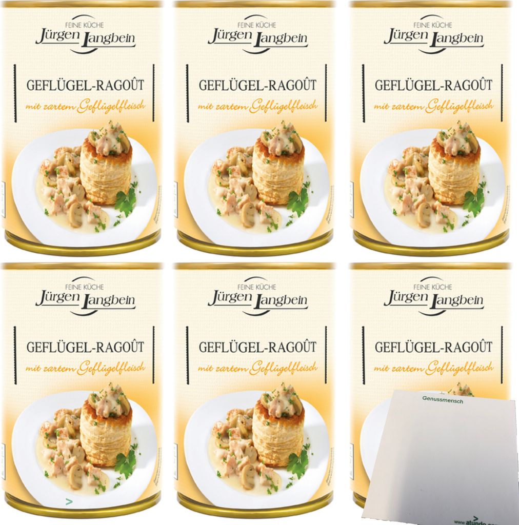 Jürgen Langbein Geflügel-Ragout mit zartem Geflügelfleisch Produktbild 