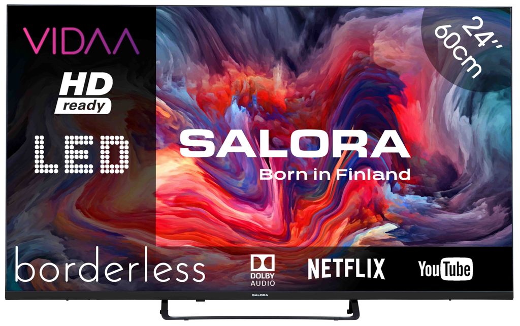 Salora FOD24HV - 24 Zoll - Smart-TV - HD Ready - 2024 - VIDAA TV - Fernseher