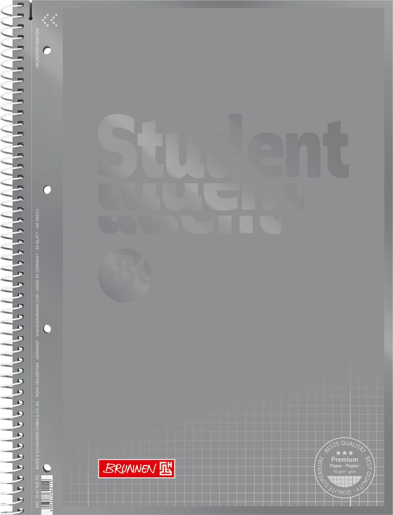 BRUNNEN 1067928192 Collegeblock Student Premium Colour Code Produktbild 