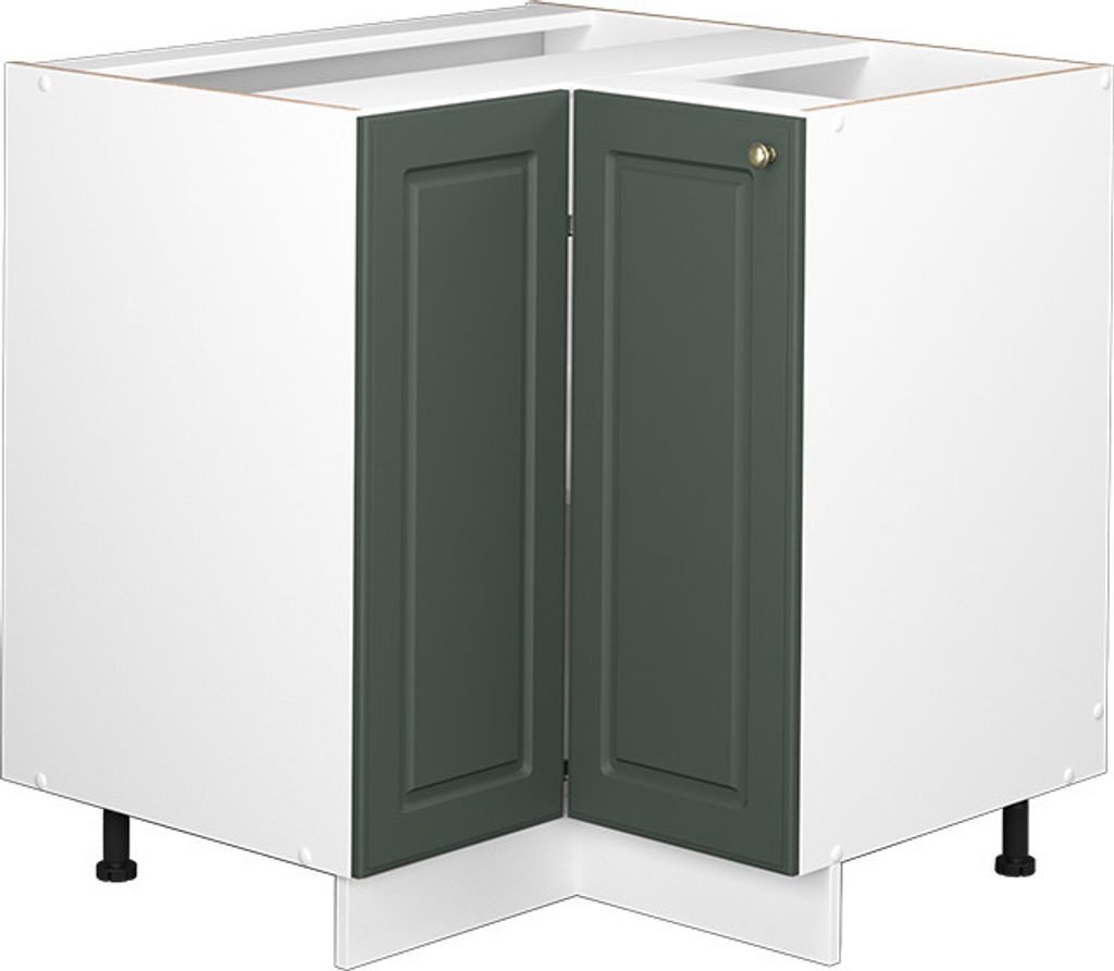 Eckunterschrank Vicco Fame-Line Grün-Gold Landhaus 80.5 cm Produktbild 