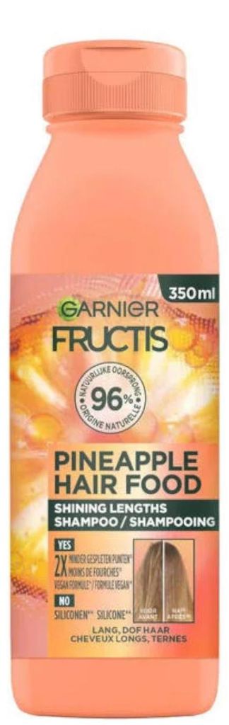 6x Garnier Fructis Hair Food Pineapple Shampoo 350ML