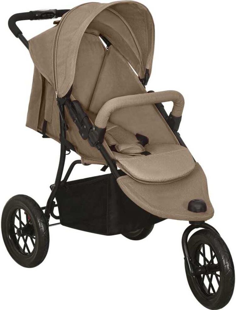 The Living Store Kočárek Taupe Steel Obrázek produktu 2
