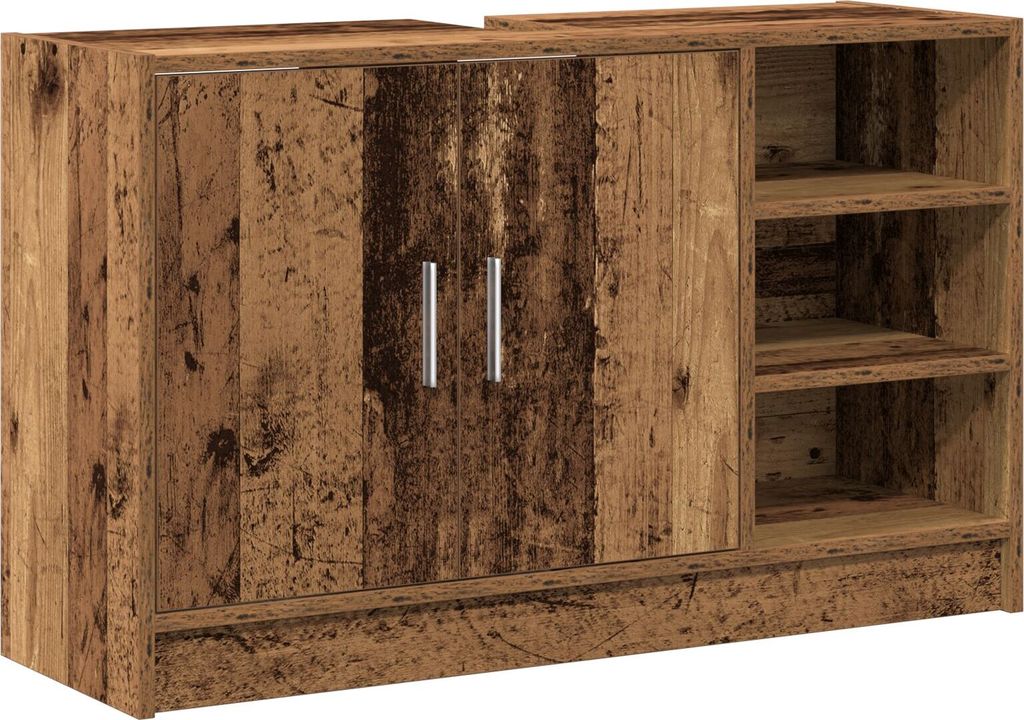 Möbel Spültischschrank Altes Holz 90x29x55 cm Holzwerkstoff - Badezimmer 869209
