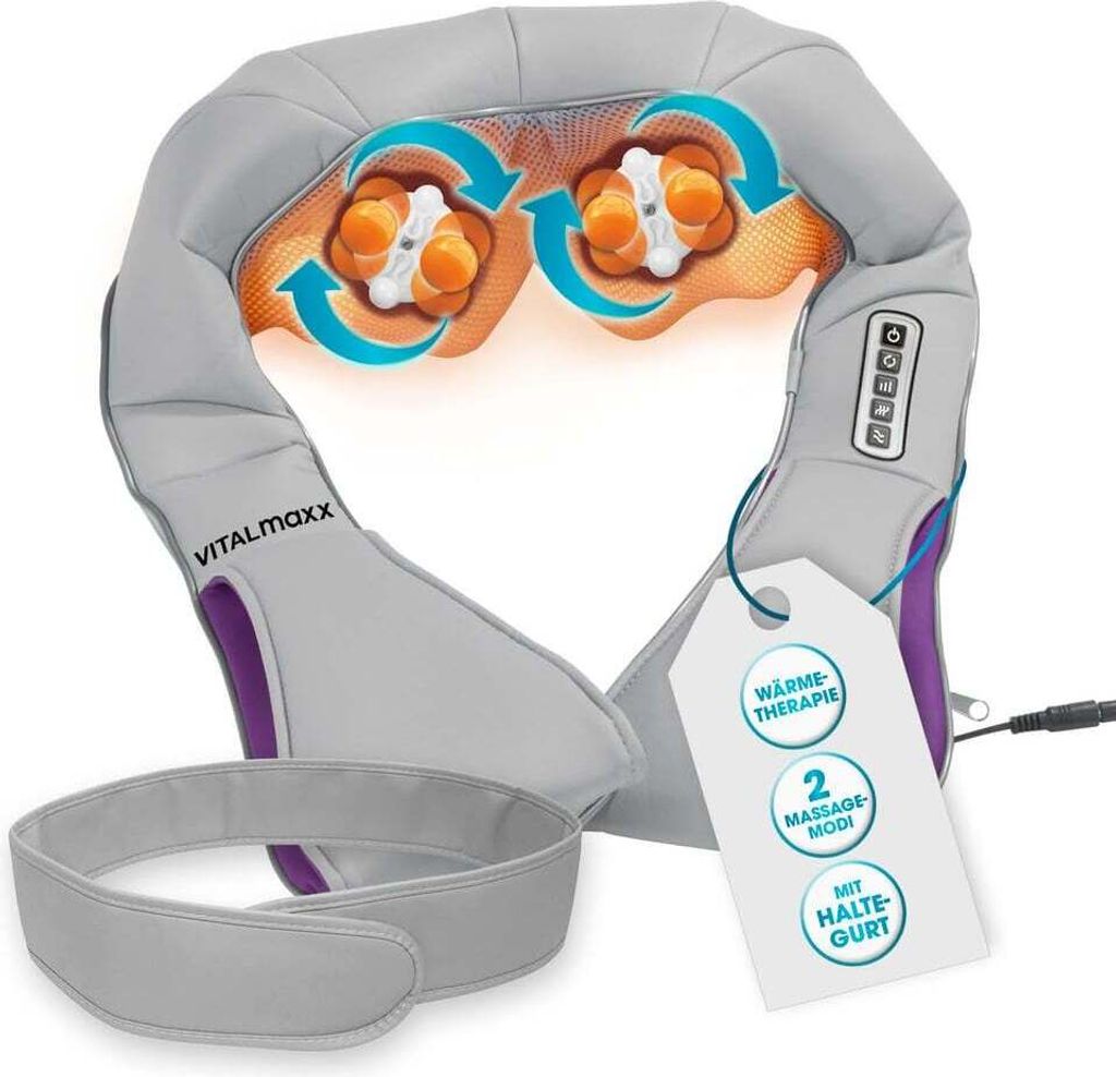 VITALmaxx Shiatsu Massagegerät Wohlfühlmassagen zu Hause Produktbild 