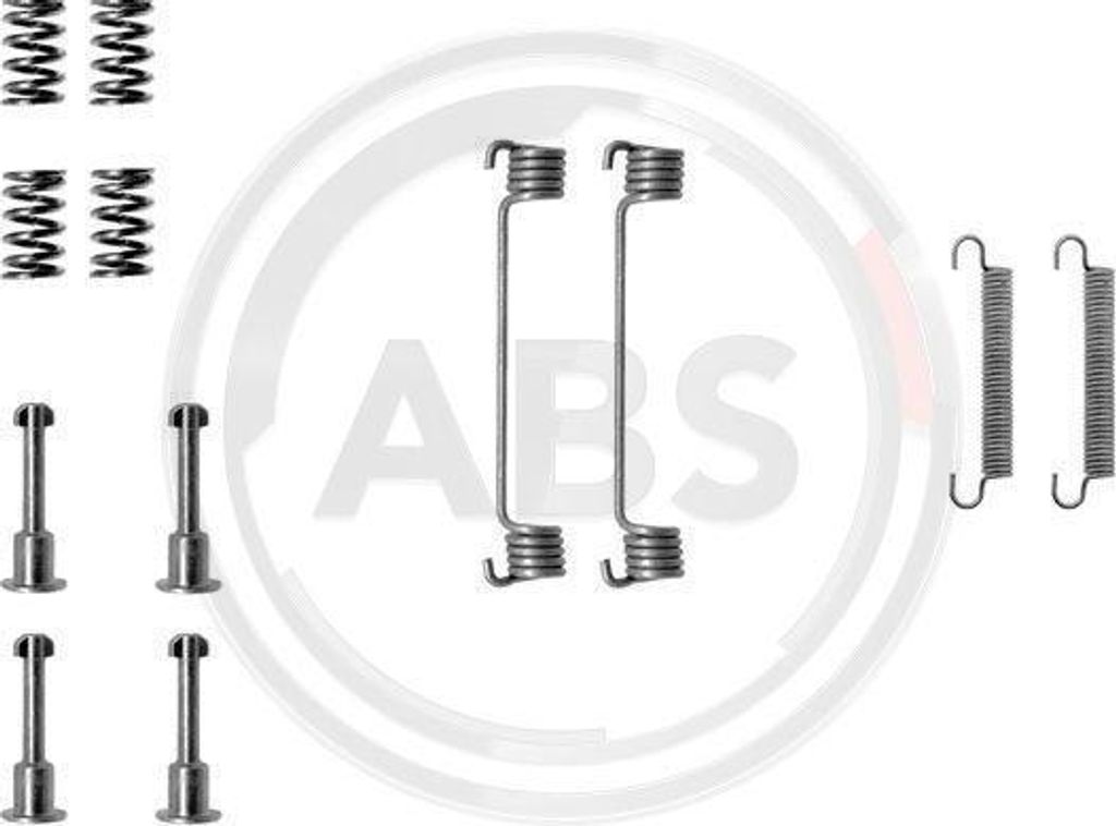 A.B.S. 0690Q Zubehörsatz, Feststellbremsbacken OE 4210690 kompatibel mit 605