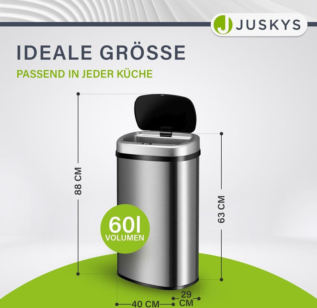 Luxus Mlleimer Mit Sensor 60l Ebenbild