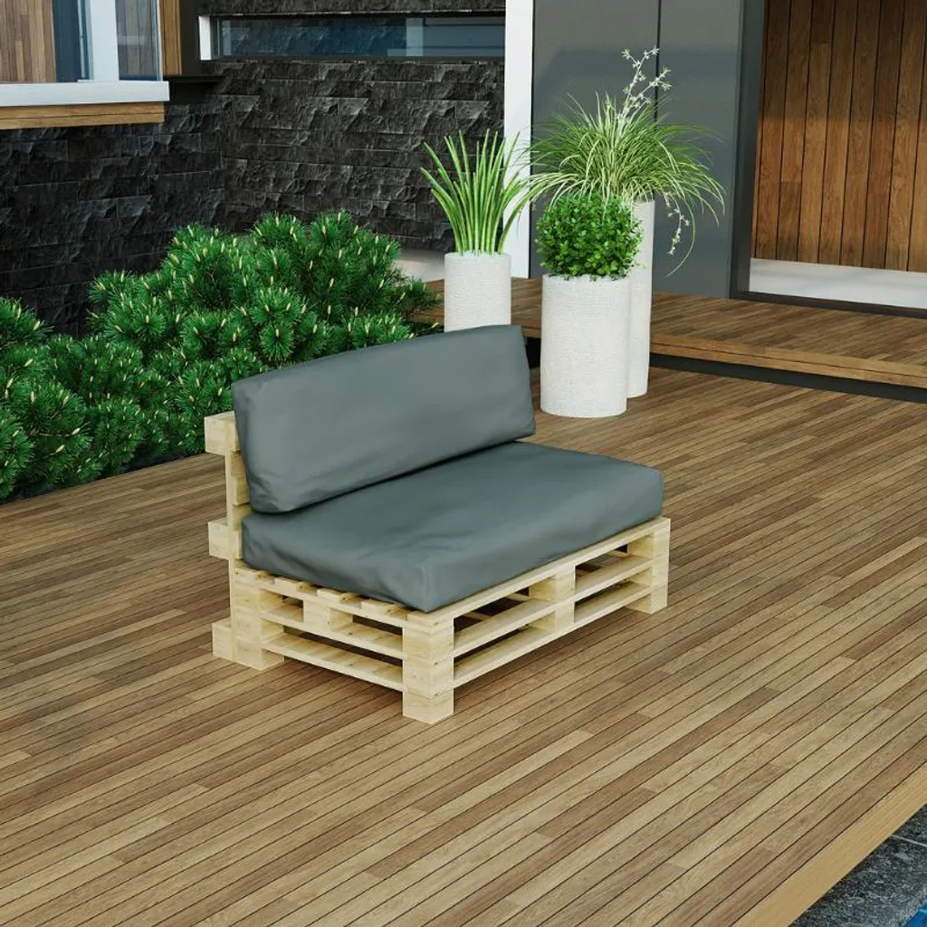 Coussin Palette Imperméable - Solution Déhoussable pour Salon Jardin - 2
