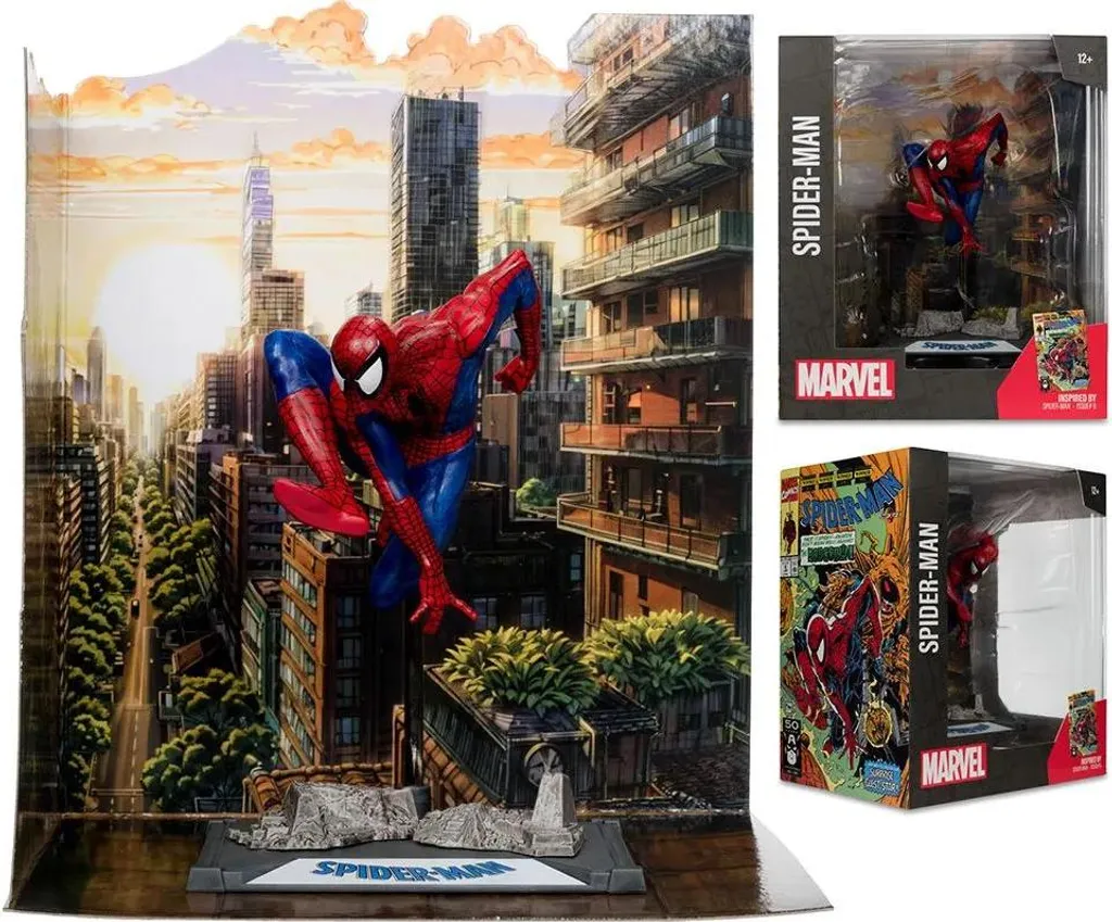 Miniature Marvel Spider-Man PVC 9cm #6 - Statue Iron Studios 1/10 - 4