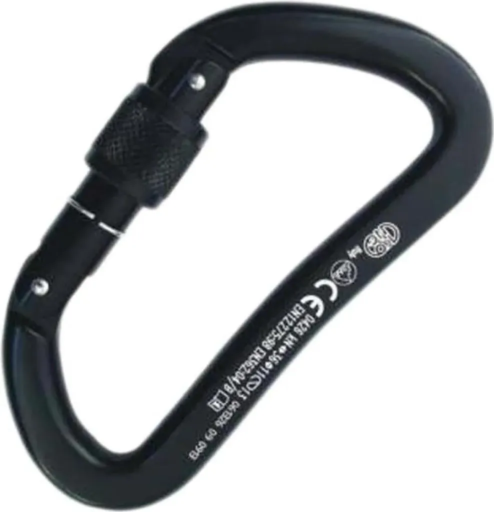 Mousqueton Kong Italy Alu Noir Heavy Duty - Fixation Sûre et Durable