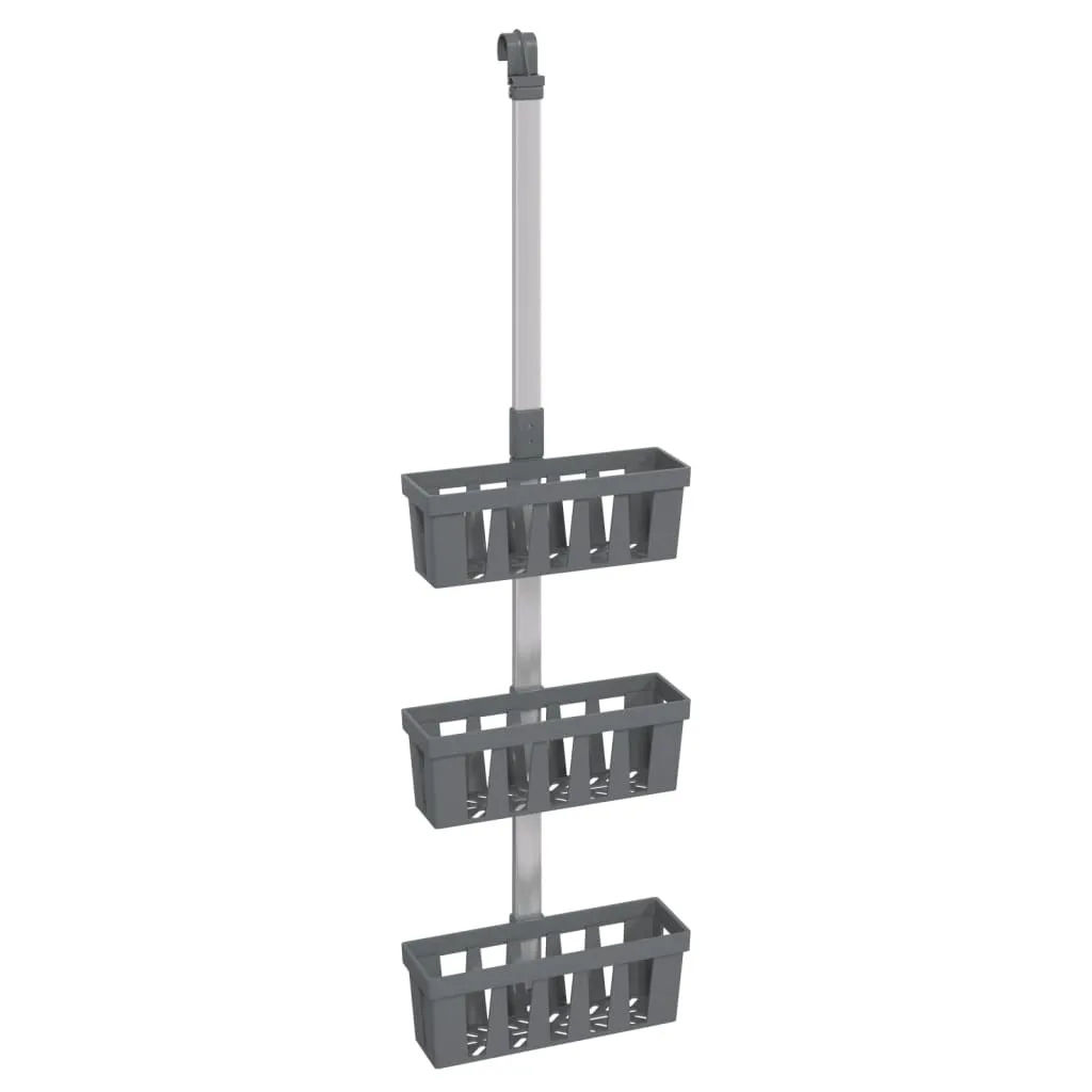 Serviteur de douche télescopique en aluminium pour cabine et paroi