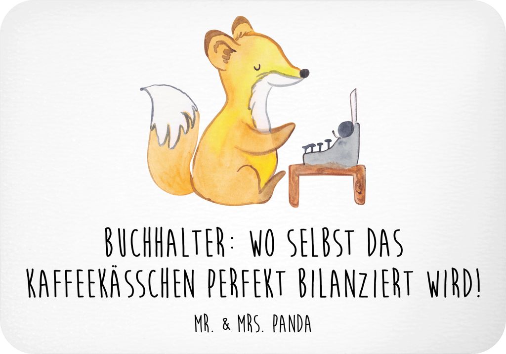 Mr. & Mrs. Panda magnet Buchhalter Balance - Weiß - Geschenk, tafelmagnet, Finanzwesen, zettelhalter, personalisierte Geschenke, Kühlschrankmagne...