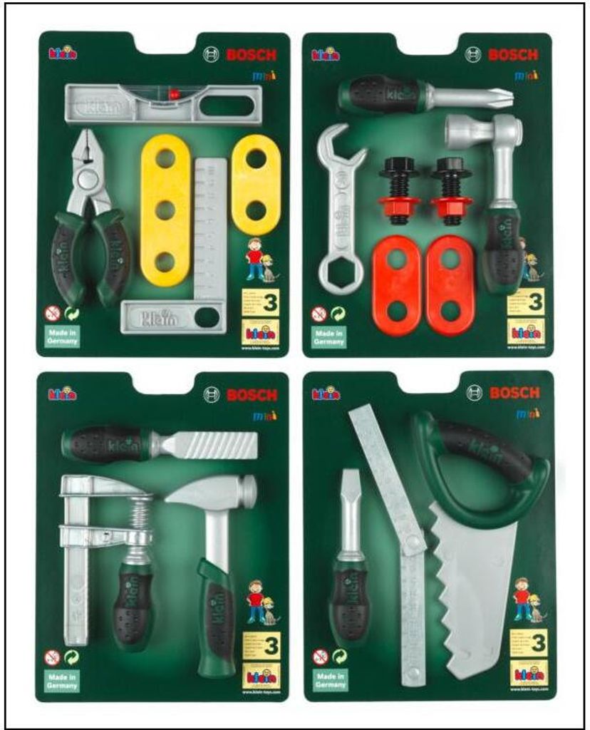 Theo Klein 8007 BOSCH Werkzeugkarte Produktbild 
