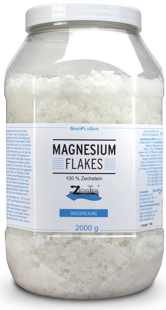 Magnesium Flakes 100% Zechstein Bad 2000 g