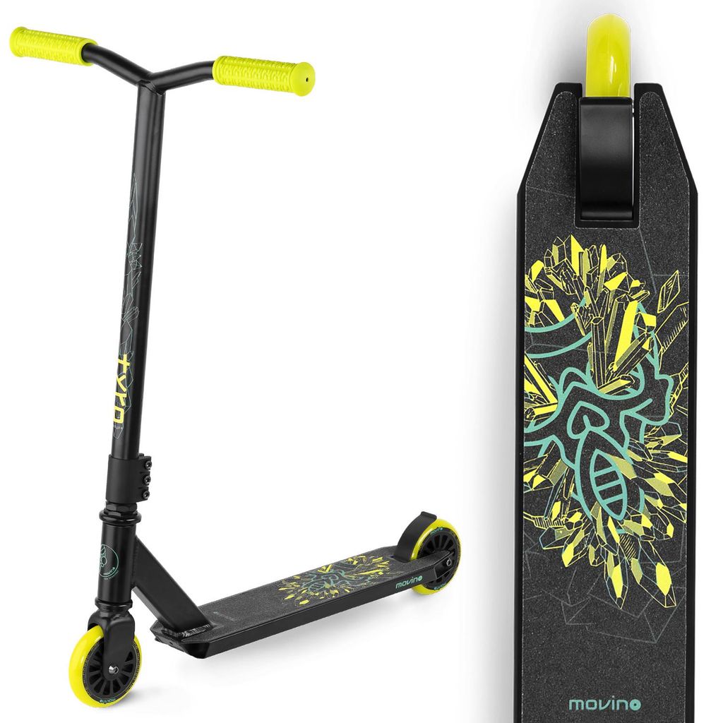 MOVINO Kinder Stunt-Scooter Tyro Neon