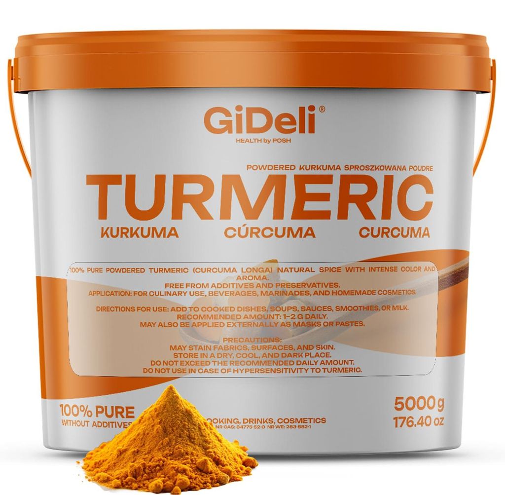 Kurkumový prášok 5 kg, Curcuma, zlaté mlieko, jemne mletý, Obrázok produktu 