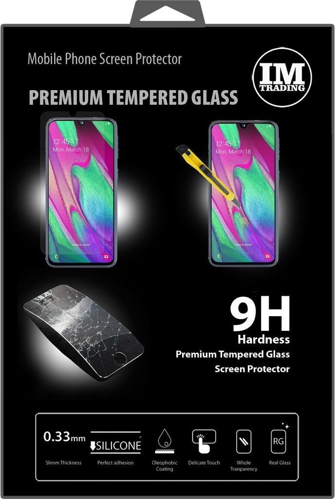 cofi1453 Schutzglas 9H kompatibel mit SAMSUNG GALAXY A40 ( A405F ) Displayschutzfolie Panzerfolie Passgenau Glas
